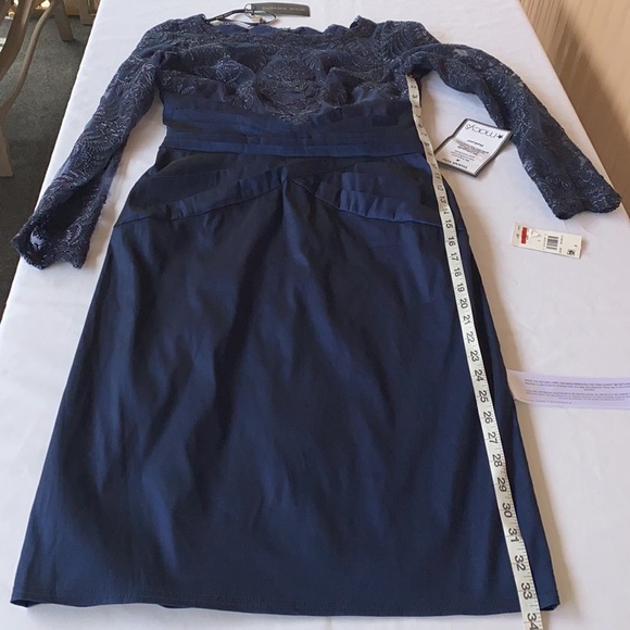 TADASHI SHOJI DEX EMBROIDERED TAFFETA DRESS Sz 6 - Picture 14 of 15